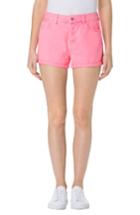 Women's J Brand Sun Gracie High Waist Denim Shorts - Pink
