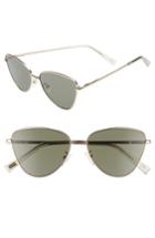 Women's Le Specs Echo 56mm Butterfly Sunglasses - Matte Gold