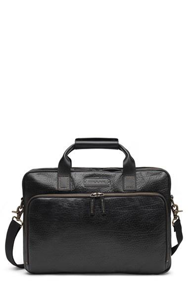 Men's Trask 'jackson' Leather Tote - Black