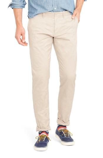 Men's J.crew 484 Slim Fit Stretch Chino Pants X 32 - Grey
