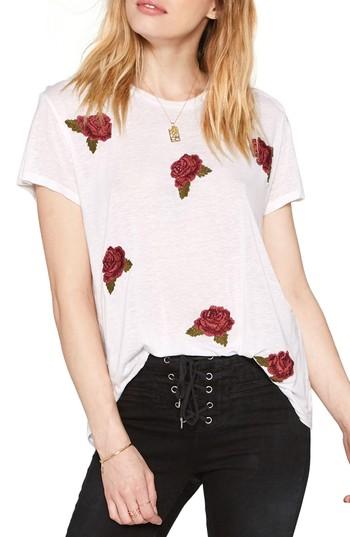 Women's Amuse Society Daxton Embroidered Tee - White