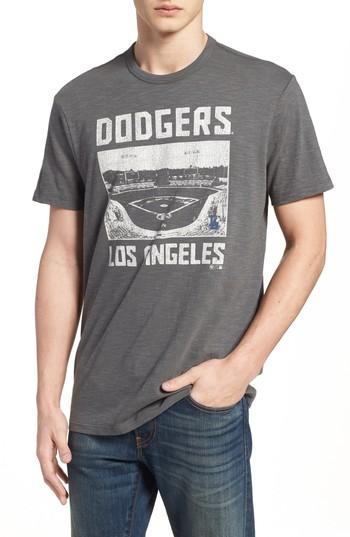 Men's '47 Mlb Overdrive Scrum Los Angeles Dodgers T-shirt - Grey