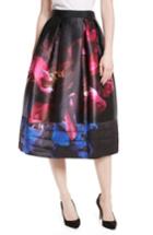 Women's Ted Baker London Nuala Impressionist Bloom Print Full Skirt