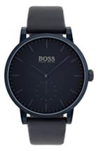 Men's Boss Essence Leather Strap Watch, 42mm