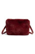 Madewell The Simple Pouch Faux Fur Belt Bag - Red