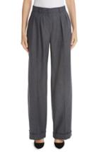 Women's Max Mara Vivy Wide Leg Wool Pants - Blue