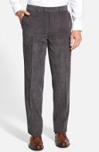 Men's Linea Naturale 'micro Air' Wrinkle Resistant Microfiber Corduroy Pants - Grey