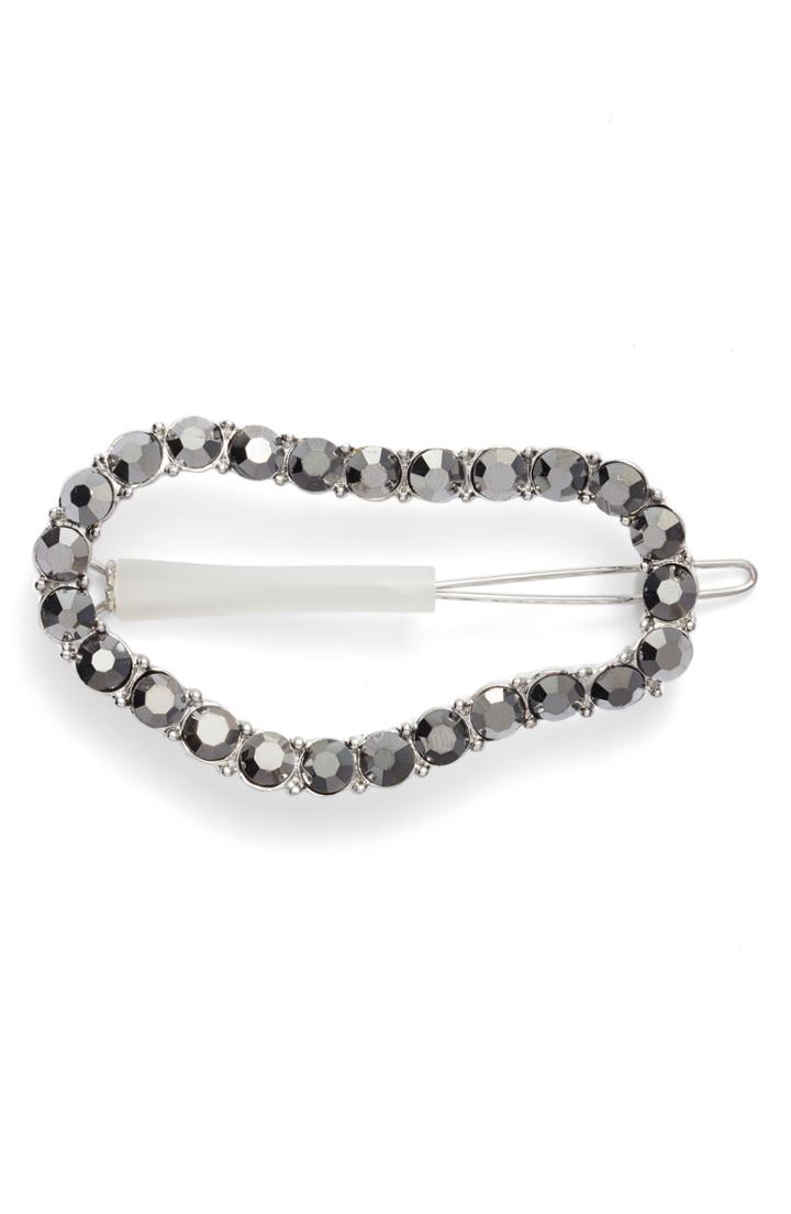 Something Navy Barrette, Size - Grey