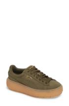 Women's Puma Trace Platform Sneaker .5 M - Green