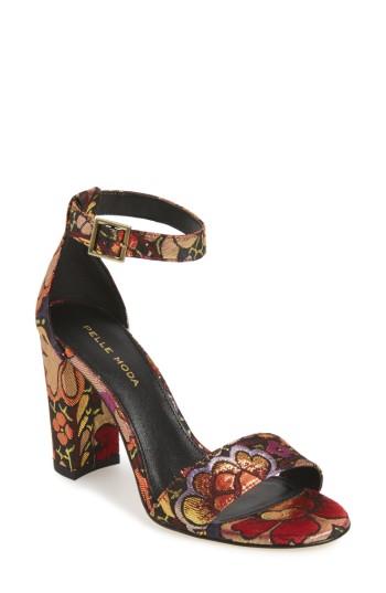 Women's Pelle Moda 'bonnie' Ankle Strap Sandal M - Orange