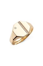 Women's Lulu Dk X We Wore What Vertical Cubic Zirconia Line Ring