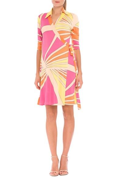 Women's Olian 'trisha' Matnernity Wrap Dress - Yellow