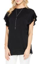 Women's Vince Camuto Ruffle Sleeve Blouse - Black