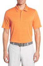 Men's Cutter & Buck Cascade Melange Stripe Polo - Black