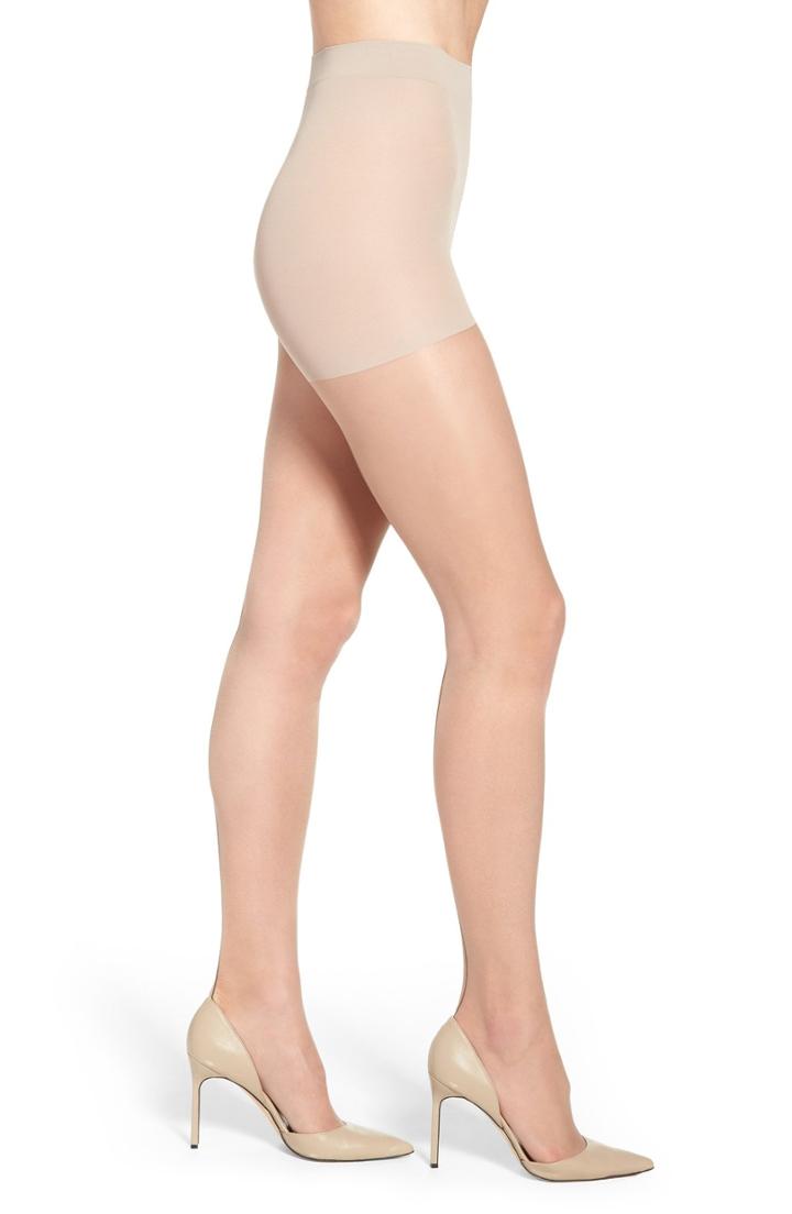 Women's Nordstrom Back Seam Pantyhose, Size D - Beige