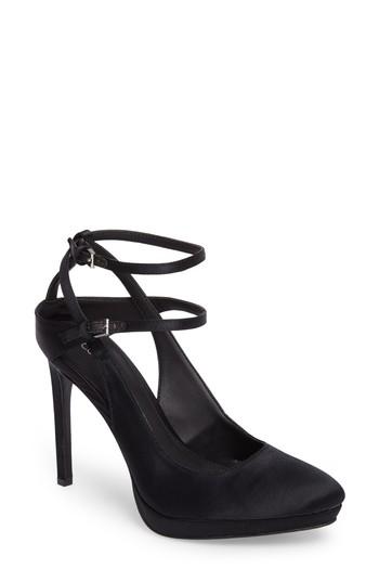 Women's Calvin Klein Shawna Strappy Pump .5 M - Black