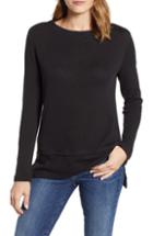 Women's Caslon Tiered Hem Top - Black