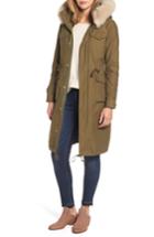 Women's Dawn Levy Cotton Parka With Removable Genuine Fox Fur Trim