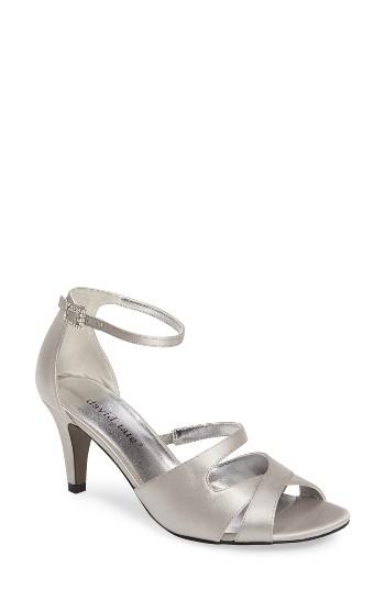 Women's David Tate Gaze Crystal Buckle Sandal N - Metallic