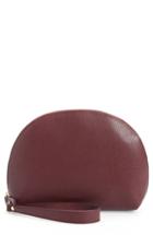 Nordstrom Sophia Leather Wristlet - Burgundy