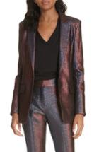 Women's Veronica Beard Ashburn Metallic Blazer - Pink