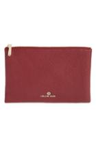 Celine Dion Adagio Leather Zip Pouch - Red