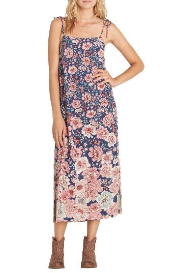 Women's Billabong Autumn Night Midi Slipdress - Blue