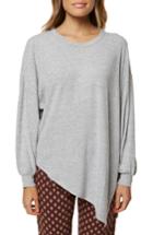 Women's O'neill Flores Asymmetrical Knit Pullover - Grey
