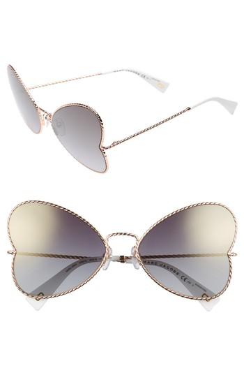 Women's Marc Jacobs 60mm Heart Sunglasses - Gold Copper