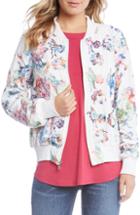 Women's Karen Kane Embroidered Floral Bomber Jacket