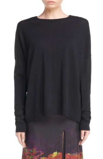Women's Acne Studios Charel Merino Wool Pullover - Black