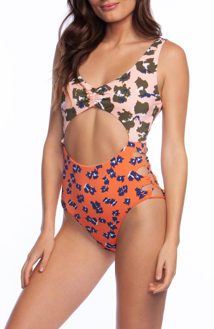 Women's The Bikini Lab Feline Fine Cutout One-piece Swimsuit