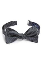 Men's The Tie Bar Dot Silk Bow Tie, Size - Grey