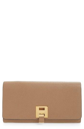 Women's Michael Kors Continental Leather Wallet - Brown