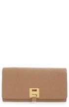 Women's Michael Kors Continental Leather Wallet - Brown