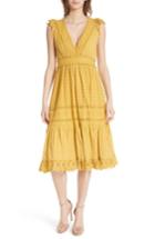 Women's Ulla Johnson Marjorie Eyelet Dress - Yellow