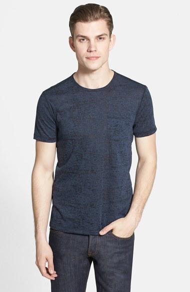 Men's John Varvatos Star Usa Burnout Trim Fit T-shirt - Blue