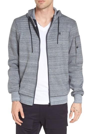 Men's G-star Raw Stalt Hooded Zip Sweatshirt, Size - Blue