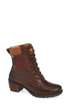 Women's Pikolinos Le Mans Embroidered Lace-up Bootie Us / 36eu - Red