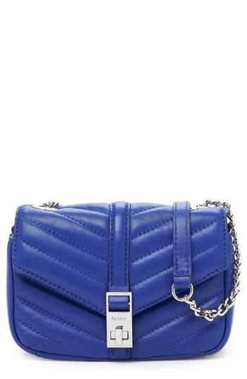 Botkier Dakota Quilted Leather Crossbody Bag - Blue