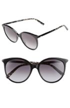 Women's Max Mara Tube 54mm Gradient Lens Cat Eye Sunglasses - Black/ Grey