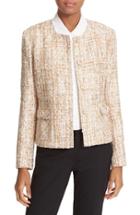 Women's Helene Berman Collarless Tweed Jacket