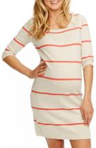 Women's Rosie Pope 'harper' Stripe Maternity Sweater Dress
