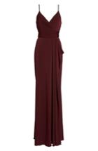 Women's Amsale Celina Mock Wrap Gown