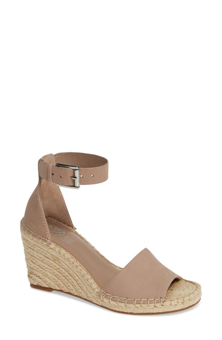 Women's Vince Camuto Leera Wedge Sandal .5 M - Brown