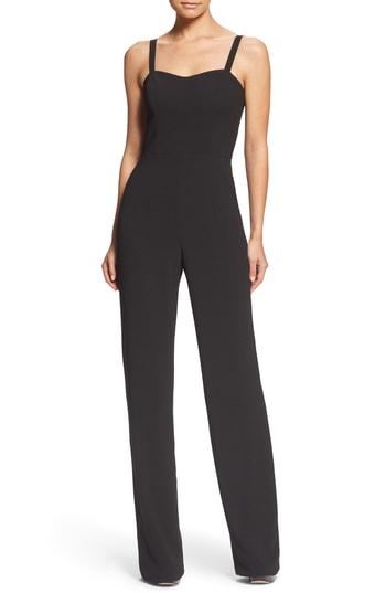 Women's Dress The Population Victoria Crepe Jumpsuit - Black