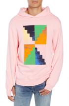 Men's Frame Pyramid Classic Fit Hoodie - Pink