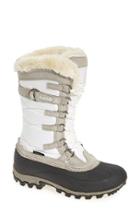 Women's Kamik Snowvalley Waterproof Boot With Faux Fur Cuff M - White