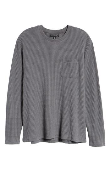 Men's Treasure & Bond Regular Fit Thermal T-shirt, Size - Grey