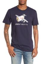 Men's Casual Industrees Cheap Vacation T-shirt - Blue